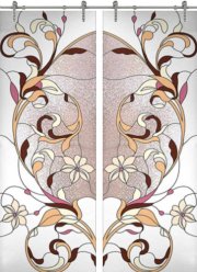 Стеклянная дверь раздвижная Stained Glass-10 ПО (Фотопечать)