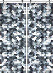 Стеклянная дверь раздвижная Textures-11 ПО (Фотопечать)