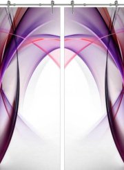 Стеклянная дверь раздвижная Abstraction-19 ПО (Фотопечать)