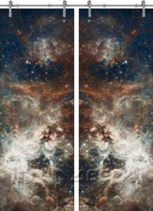 Стеклянная дверь раздвижная Space-20 ПО (Фотопечать)