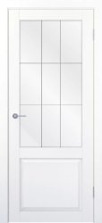 Межкомнатная дверь Sonata-02 ПО (Белый)