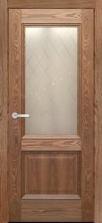 Межкомнатная дверь Мальта ПО (Натуральный Дуб/Патина)