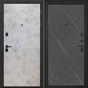 Входная металлическая дверь Профит Black (Мрамор светлый/Лава)
