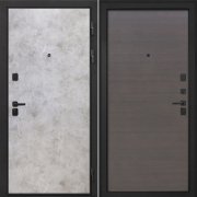 Входная металлическая дверь Профит Black (Мрамор светлый/Эковенге поперечный)
