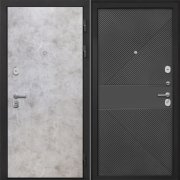 Входная металлическая дверь Профит Black (Мрамор светлый/ФЛ-613 черный крашеный)