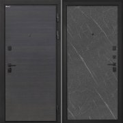 Входная металлическая дверь Профит Black (Эковенге поперечный/Лава)