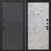 Входная металлическая дверь Профит Black (Эковенге поперечный/Мрамор светлый)