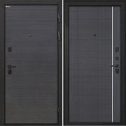 Входная металлическая дверь Профит Black (Эковенге поперечный/В-07 Венге)