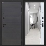 Входная металлическая дверь Профит Black (Эковенге поперечный/ФЛЗ-305 Лофт белый)