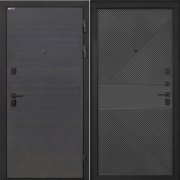Входная металлическая дверь Профит Black (Эковенге поперечный/ФЛ-613 черный крашеный)