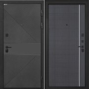 Входная металлическая дверь Профит Black (ФЛ-613 черный/В-07 Венге)
