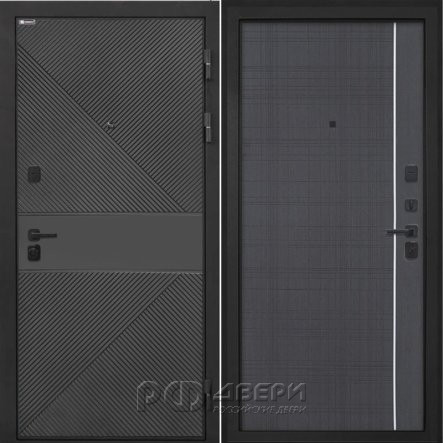 Входная металлическая дверь Профит Black (ФЛ-613 черный/В-07 Венге)