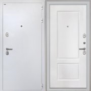 Входная металлическая дверь Колизей white (КВ-2 белая матовая)