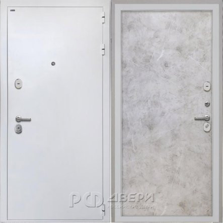 Входная металлическая дверь Колизей white (Мрамор светлый)