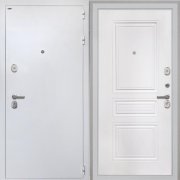 Входная металлическая дверь Колизей white (ФЛ-243-м белая матовая)