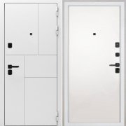 Входная металлическая дверь Спарта New White (Гладкая панель Силк Сноу)