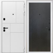 Входная металлическая дверь Спарта New White (Лофт черный)