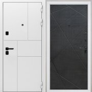 Входная металлическая дверь Спарта New White (Лучи-М венге распил кофе)