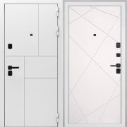 Входная металлическая дверь Спарта New White (Лучи-М милк)