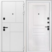 Входная металлическая дверь Спарта New White (ФЛ-243-м белая матовая)