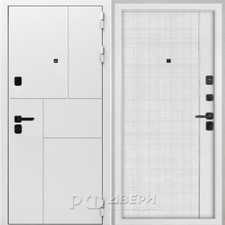 Входная металлическая дверь Спарта New White (В-07 Лофт белый)