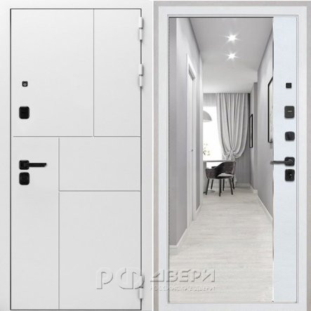 Входная металлическая дверь Спарта New White (ФЛЗ-305 Лофт белый)