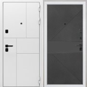 Входная металлическая дверь Спарта New White (ФЛ 613 черный)