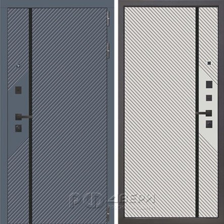 Входная металлическая дверь Страж К-16 (Velluto Oscure AG 710/Velluto Bianco AG 701)