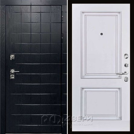 Входная металлическая дверь Albero Black Decanto НДГ 1 (Грань/Barhat white)