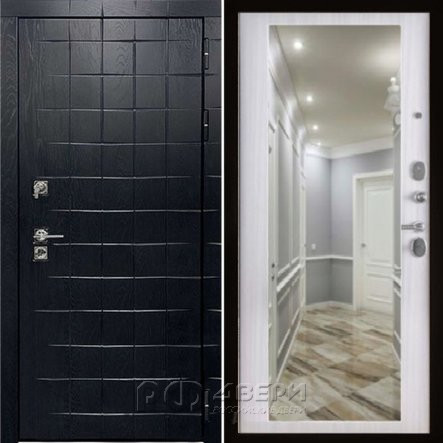 Входная металлическая дверь Albero Black 1001 Maxi (Грань/Снежная королева)