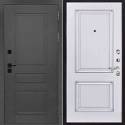 Входная металлическая дверь Solid Decanto НДГ 1 (Cерый нубук soft/Barhat white)