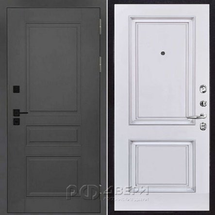Входная металлическая дверь Solid Decanto НДГ 1 (Cерый нубук soft/Barhat white)