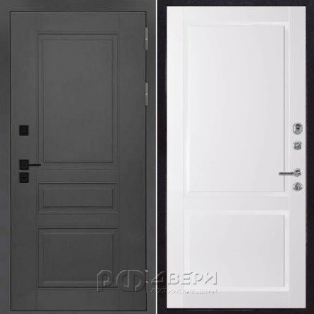 Входная металлическая дверь Solid Нова (Cерый нубук soft/Аляска)