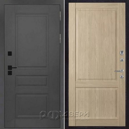 Входная металлическая дверь Solid Нова (Cерый нубук soft/Дуб натуральный)