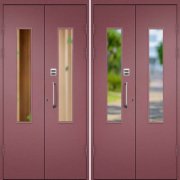 Входная дверь в подъезд ПД-101 (Рубиново-красный)