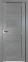 Межкомнатная дверь 2.55XN ПО (Грувд серый/Матовое)