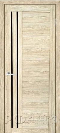 Межкомнатная дверь D13/4 ПО (Ригато/Черное)
