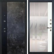 Входная металлическая дверь Легион (Грей стоун/Макси белая шагрень №109)