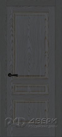 Межкомнатная дверь Малахит 2 ПГ (Ясень+Ral 7024)