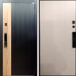 Конструктор Smart lock Y23 (Шагрень черная/Белый мат)