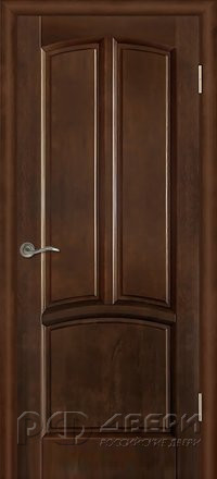 Межкомнатная дверь из массива ольхи Виола ПГ (Античный орех)