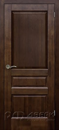 Межкомнатная дверь из массива ольхи Венеция ПГ (Античный орех)