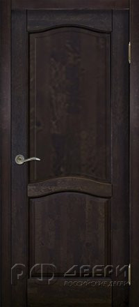 Межкомнатная дверь из массива ольхи Лео ПГ (Венге)