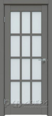 Межкомнатная дверь 642 ПО (Медуим грей/Сатинато)