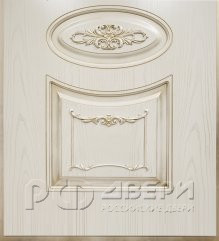 Межкомнатная дверь Эллипс фрезерованное ПГ (Эмаль белая)