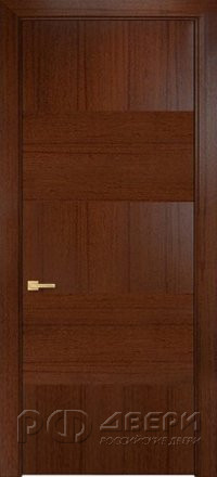 Межкомнатная дверь Авангард ПГ (Красное дерево/Черная патина)