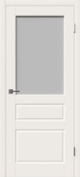 Межкомнатная дверь Честер ПО (Эмаль слоновая кость/Белый сатинат)