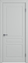Межкомнатная дверь Стокгольм ПГ (Эмаль серебро)