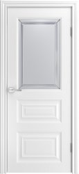 Межкомнатная дверь Ларго-3 ПО (Белая эмаль)