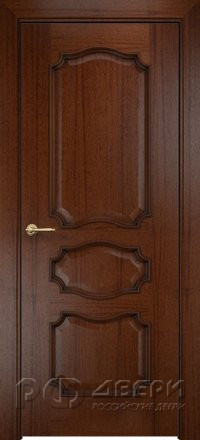 Межкомнатная дверь Барселона ПГ (Красное дерево/Черная патина)